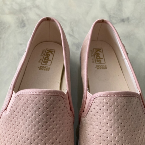 Keds Women’s Double Decker Slip-on Suede Leather Sneaker - Picture 8 of 11